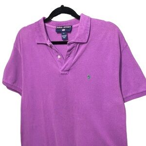 Vintage Polo Sport Ralph Lauren Collard Purple Large (B)